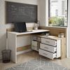 Lookway Eckschreibtisch ECKE – geräumig, stabil und stilvoll in Artisan-Eiche, 130x110x82x57 cm Bild 5