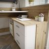 Lookway Eckschreibtisch ECKE – geräumig, stabil und stilvoll in Artisan-Eiche, 130x110x82x57 cm Bild 4