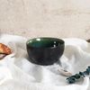 HOME DECO FACTORY, KA0433, Elia Bowl in Durable Ceramic, modern and Refined Design, ideal for Salads, soups and hot Drinks, Stackable and Easy to clean, D138 cm, Green/Black Bild 5