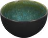 HOME DECO FACTORY, KA0433, Elia Bowl in Durable Ceramic, modern and Refined Design, ideal for Salads, soups and hot Drinks, Stackable and Easy to clean, D138 cm, Green/Black Bild 3