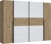 FORTE Dreh-/Schwebetürenschrank Narago, OTTOs Choice, TOPSELLER, Made in Europe, zeitloses Design (B/H/T ca. 270x210X61cm, Farbe Weiß auch mit Spiegeln erhältlich) viele Einlegeböden teilweise variabel einsetzbar, maximaler Stauraum Bild 4