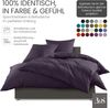 Bettwaesche-mit-Stil Mako-Satin Spannbettlaken lila (malve) 160x200cm Bild 4