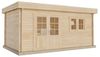 Alpholz Gartenhaus Spree A Gartenhaus aus Holz Holzhaus mit 28 mm Wandstärke Blockbohlenhaus mit Montagematerial Bild 3