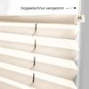Sonello Plissee Klemmfix ohne Bohren 90x140 cm Hellcreme Faltrollo Plisseerollo Jalousie für Tür & Fenster Blickdicht Sichtschutz Sonnenschutz Fertifplissee Rollo Bild 3