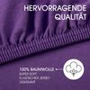 CelinaTex Jersey Spannbettlaken Lucina 90x200-100x200 cm lila 100% Baumwolle gekämmt bis 26cm Matratzenhöhe Spannbettbezug, Leintuch, Bettlaken, elastisch, Strech, Oeko-Tex Bild 2