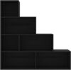 vidaXL Bücherregal/Raumteiler Schwarz 155x24x160 cm Holzwerkstoff 800658 Bild 5