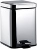 Emco system2 Abfallbehälter, Deckel und Pedal, eckig, 5 Liter, Edelstahl, 355300005 - 355300005 Bild 1
