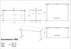 Germania Schreibtisch 7908-639, in Weiß/Silber, EL. höhenverstellb, 160 x 120 x 80 cm (BxHxT) Bild 2