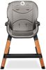 LIONELO Mona 4in1 Kinderhochstuhl, hochstuhl, hoher, verstellbarer Stuhl, abnehmbares Tablett, rutschfest, 6 bis 36 Monate, Sicherheitsgurte, Belastbarkeit bis 15 kg / 25 kg / 75 kg (Schwarz) Bild 5