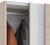 Muebles Pitarch | Schlafzimmerschrank 2 Schiebetüren Aluminiumprofil 2 Stangen, Weiß und Aurora Eiche, 200 x 150 x 62 cm (Höhe x Breite x Tiefe), Modern, Modell Onix Bild 5