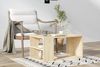 Hanah Home Modern Oak Coffee Table, 80 x 50 x 40 cm | 100% Melamine Coated Particle Board, 18 mm | Wall-Fixable, Extra Storage, Scandinavian Design Bild 3