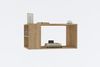Hanah Home Modern Oak Coffee Table, 80 x 50 x 40 cm | 100% Melamine Coated Particle Board, 18 mm | Wall-Fixable, Extra Storage, Scandinavian Design Bild 4