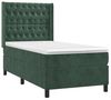 vidaXL Boxspringbett mit Matratze & LED Dunkelgrün 90x190 cm Samt 3139718 Bild 4