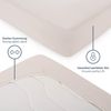 Blumtal® Spannbettlaken 200x220 cm Basics Jersey im 2er Set - Bettbezug 200x220 cm aus 100% Baumwolle - Oeko-TEX zertifiziertes Spannbetttuch 200x220 cm - Bettlaken 200x220 - Leintuch - Elfenbein Bild 4