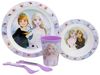 Disney Frozen Teller-Set Mikrowellengeeignet 5-teiliges Kindergeschirr mit rutschfestem Boden Bild 3