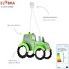 Elobra No. 127995 Pendelleuchte Traktor 2-flammig, Grün Bild 3