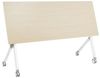 Zusammenklappbarer Schreibtisch mit Rädern Heller Holzfarbton BENDI Bild 5
