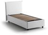 Talamo Italia - Cassiopea-Einzelbett, Bettkasten mit Stoffbezug, 100 % Made in Italy, Öffnung vorne, geeignet für Matratzen 80x200 cm, Weiß Bild 3