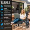 ELONEO Gartenliege Schaukelliege Outdoor mit Tasche, Strandliege klappbar bis 180 kg, Schaukelsessel, Liegestuhl wetterfest, Sonnenliege für Garten & Balkon Bild 3