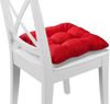 Traumnacht Stuhlkissen Cozy 4er Set, Bequeme Sitzkissen für Gartenstuhl, Küche oder Esszimmer, Indoor u. Outdoor, 38 x 38 x 6 cm, rot Bild 3