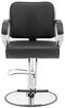 Physa Armlehnstuhl Friseurstuhl Friseursessel T-Fußstütze 50 - 60 cm 180 kg schwarz, Schwarz Bild 5