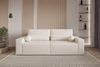 MOEBLO Sofa Denver mini aus Bouclé, Stilvolles Sofa mit Schlaffunktion in Bouclé-Stoff, Couch, Polstermöbel, Sitzmöbel, Wohnzimmermöbel 3-Sitzer-Sofa Stoffsofa, Bettkasten, mit Schlaffunktion Bild 3