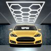 Barberpub Hexagon LED Garage Light, 68970LM 6500K Hexagon LED Beleuchtung für Werkstatt, Friseursalon, 14 Grid, LP003/nicht dimmbar, Aluminiumrahmen Bild 2