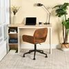 39F FURNITURE DREAM Drehstuhl mit Armlehnen – Höhenverstellbarer Bürostuhl aus Stoff/Lederoptik mit Rollen, 360° drehbar, ergonomischer Schreibtischstuhl für Home Office & Arbeitszimmer Bild 5