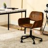 39F FURNITURE DREAM Drehstuhl mit Armlehnen – Höhenverstellbarer Bürostuhl aus Stoff/Lederoptik mit Rollen, 360° drehbar, ergonomischer Schreibtischstuhl für Home Office & Arbeitszimmer Bild 4