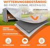 Kronenburg Hollywoodschaukel Abdeckung, 150 x 210 x 150cm, wasserdicht, Abdeckplane Gartenschaukel für 3-4 Sitzer - Wasserdicht in grau Bild 5