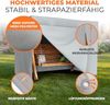 Kronenburg Hollywoodschaukel Abdeckung, 150 x 210 x 150cm, wasserdicht, Abdeckplane Gartenschaukel für 3-4 Sitzer - Wasserdicht in grau Bild 4