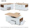 Flieks Holzbett, Doppelbett 180×200cm mit Leselampe, Nachttisch mit Aufladen, Sitzbank Bild 2