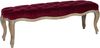 SAFAVIEH Upholstered Ottoman, in Merlot, 45 X 135 X 45 Bild 3
