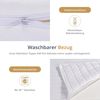 EGO HOME Matratzentopper 90x200 cm – 8cm Memory Foam Topper H2, Weicher, Premium Komfort-Topper mit Abnehmbarem & Waschbarem Bezug, Atmungsaktiv – Hochwertige Matratzenauflage für Boxspringbett Bett Bild 5
