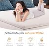 EGO HOME Matratzentopper 90x200 cm – 8cm Memory Foam Topper H2, Weicher, Premium Komfort-Topper mit Abnehmbarem & Waschbarem Bezug, Atmungsaktiv – Hochwertige Matratzenauflage für Boxspringbett Bett Bild 3