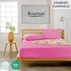 Buymax® Spannbettlaken 120x200 cm Baumwolle 100% Spannbetttuch Bettlaken Jersey, Matratzenhöhe bis 25 cm, Farbe Altrosa Bild 2