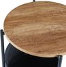 Beistelltisch Suonenjoki 59x47cm Schwarz / Walnussoptik [en. casa] Bild 4
