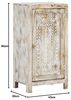 Unterschrank Bad massivum Bitna 43x80x30 cm Mangoholz natur Badkommode Badschrank Landhausstil Boho Badezimmermöbel Holz Bild 3