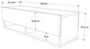Dmora - Fernsehschrank Ananke, Ständer für Wohnzimmerfernseher, Niedriges Wohnzimmer-Sideboard, TV-Ständerbasis, 100x32h29 cm, Eiche und Weiß Bild 3