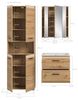 Badezimmer-Set >Ice< in artisan oak - 135x185x46cm (BxHxT) Bild 2