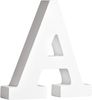 MDF Buchstabe A, FSC 100%, 10,9x2x11cm, weiß Bild 1