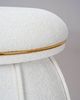 Hocker Corin 135 Weiß / Gold Bild 3