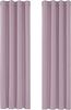 Deconovo Verdunkelungsgardinen mit Ösen Thermogardine Gardinen Blickdicht, 240x135 cm(HöhexBreite), Hellpink, 2er Set Bild 4