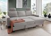 Ecksofa >Pris< Schlaffunktion, Stauraum, grau - 234x88x147 (BxHxT) Bild 2