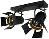 Deckenstrahler, Spot Studio Lampe, schwarz-gold, Höhe 33 cm Bild 3