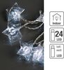 Hellum LED-Lichterkette Sterne 24 BS weiß/transparent Bild 2