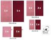 Betz Handtuch Set 10-TLG. Handtuch-Set Premium, 100% Baumwolle, (Set, 10-tlg), Farbe Altrosa & Dunkelrot Bild 2