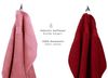 Betz Handtuch Set 10-TLG. Handtuch-Set Premium, 100% Baumwolle, (Set, 10-tlg), Farbe Altrosa & Dunkelrot Bild 3