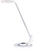 LED Schreibtischlampe CORVUS mit Dimmer Metall Weiß-Silber Bild 4