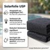 Solarfolie für Pool & Ösen - Ø 457cm - Schwarz Abdeckplane Poolheizung Wärmeplane Bild 2